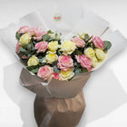 Two-Tone Love | Pink & White Rose Bouquet