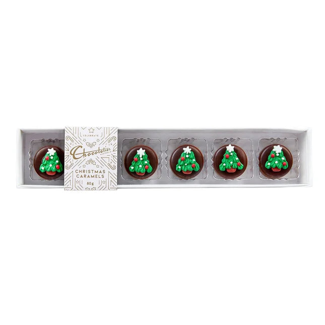 Christmas Milk Chocolate Caramels 6 Pack - 80g