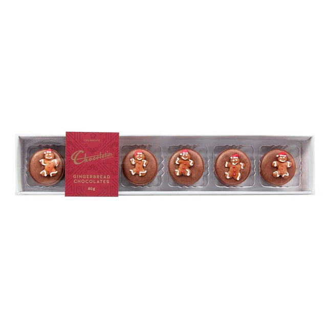 Christmas Milk Chocolate Gingerbread 6 Pack - 80g